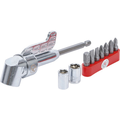 BGS Winkelschrauber-Vorsatz für Bohrmaschinen 10-tlg BGS Do it yourself 20801