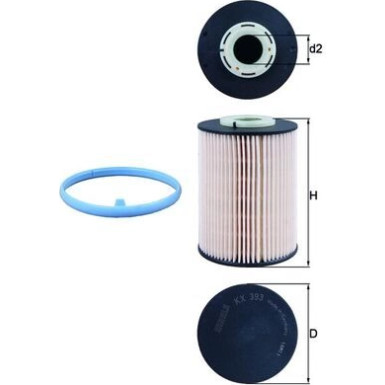 MAHLE Kraftstofffilter | KX 393D