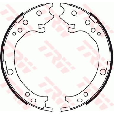 GS8779 Bremsbackensatz, Feststellbremse