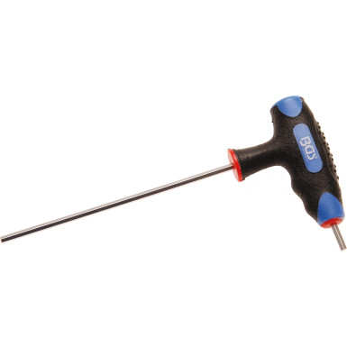 BGS Schraubendreher mit T-Griff und seitlicher Klinge | Innensechskant 3 mm | 4010-3