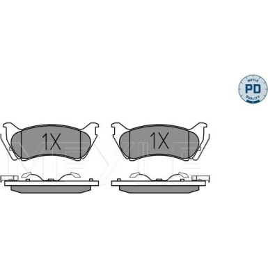 MEYLE Bremsbeläge 0252318917/PD