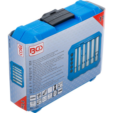 BGS Glüh- und Zündkerzen-Gelenk-Einsatz-Satz | Antrieb Innenvierkant 6,3 mm (1/4"""") / 10 mm (3/8"""") | SW 8 - 9 - 10 - 12 - 14 - 16 mm | 11-tlg | 80000