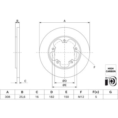 BOSCH | Bremsscheibe | 0 986 479 H56