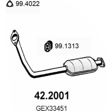 Vorschalldämpfer | ROVER 100 89 | 42.2001 Vorschalldämpfer | ROVER 100 89 | 42.2001