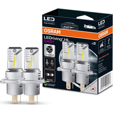 64193DWESY-2HB, OSRAM LEDriving® HL EASY H4 12V P43t 6500K Weiß 64193DWESY-2HB, OSRAM LEDriving® HL EASY H4 12V P43t 6500K Weiß