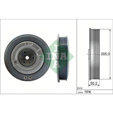 INA Riemenscheibe, Kurbelwelle 544 0506 10