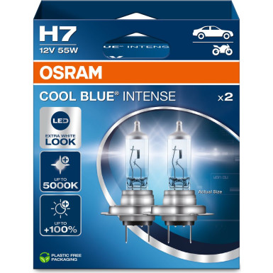 OSRAM H7 12V 55W PX26d Cool Blue INTENSE NextGen 5000K +100% OSRAM H7 12V 55W PX26d Cool Blue INTENSE NextGen 5000K +100%
