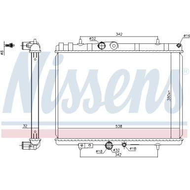 Wasserkühler PKW | Peugeot 407 04 | 636039