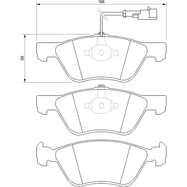Bremsklötze | FIAT,LANCIA | 0 986 424 578