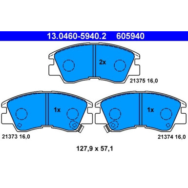 ATE Bremsbeläge 13.0460-5940.2