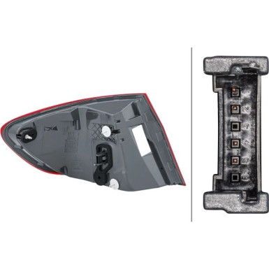 HECKLEUCHTE R 12 V HELLA | BMW 5ER F10 LIM 3,10-7,13 | 2SD 010 234-101 HECKLEUCHTE R 12 V HELLA | BMW 5ER F10 LIM 3,10-7,13 | 2SD 010 234-101