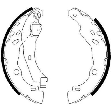 0 986 487 627 Bremsbackensatz