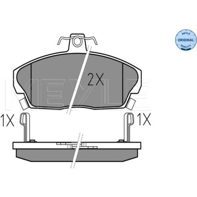 Bremsbelagsatz Honda P. Civic/Concerto 1.4-1.7/2.0 D 89-05 Mit Sensor | 025 215 1518/W