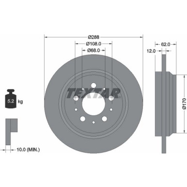 Bremsscheibe Volvo T. V70 97-/Xc70 02 | 92149203