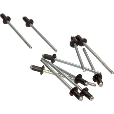 Schwarze Universal-Niet 3,1X6,2 Audi / VW (10 Stück) | 57052