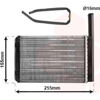 VAN WEZEL Wärmetauscher, Innenraumheizung 18006134 VAN WEZEL Wärmetauscher, Innenraumheizung 18006134
