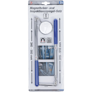 BGS Magnetheber- und Inspektionsspiegel-Satz | 2-tlg | 3086