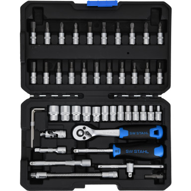 07748L SW-Stahl 1/4Z Steckschlüssel-Satz 48-tlg.