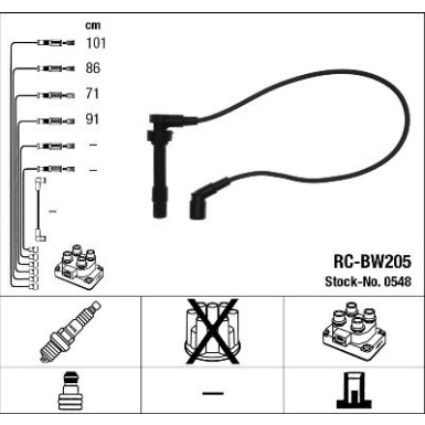 NGK | Zündleitungssatz 0548