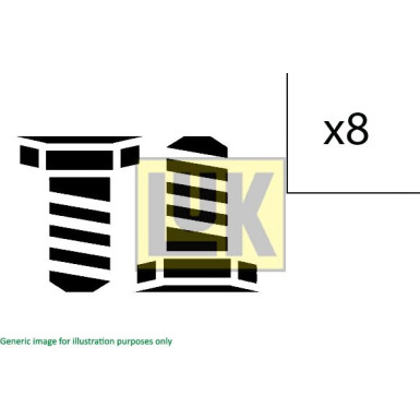 411 0124 10 Schraubensatz, Schwungrad