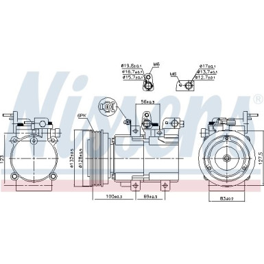 Kompressor PKW HYUNDAI Trajet,Santa Fe 2,0 CRDi FIRST FIT 89238