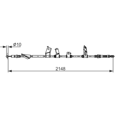 1 987 482 914 Seilzug, Feststellbremse 1 987 482 914 Seilzug, Feststellbremse