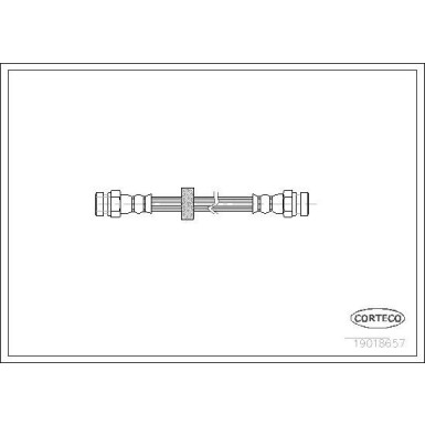 CORTECO Bremsschlauch | 19018657