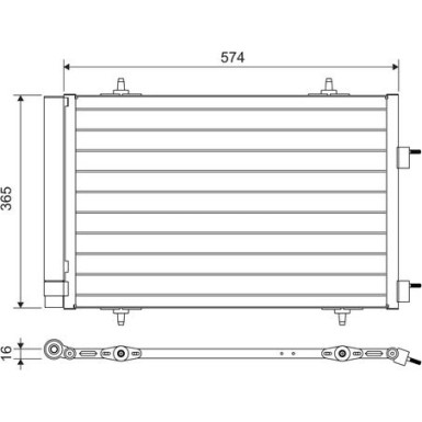VALEO Klimaanlagenkühler 814365