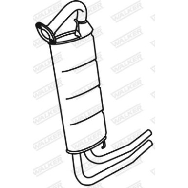 53 / Auspufftopf Hinten | HONDA Civic Kat 89 | 18751
