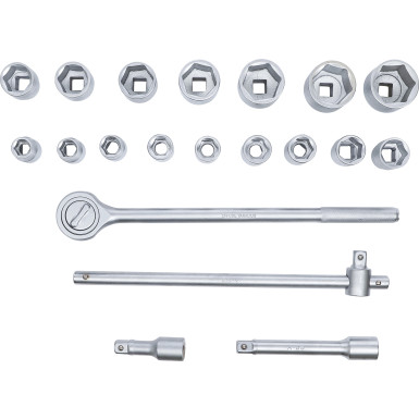 BGS Steckschlüssel-Satz | Antrieb 20 mm (3/4"""") | SW 19 - 50 mm | 20-tlg | 1202