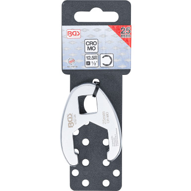 BGS Hahnenfußschlüssel | Antrieb Innenvierkant 12,5 mm (1/2"""") | SW 25 mm | 1757-25
