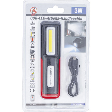 BGS COB-LED-Arbeits-Handleuchte | 9651