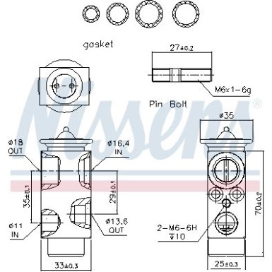 Expansionsventil Mercedes C-Klasse W203 00 FIRST FIT 999235