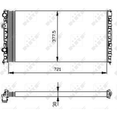 Kühler, Motorkühlung | 54696 Kühler, Motorkühlung | 54696