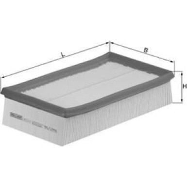 MAHLE Luftfilter | LX 933/2