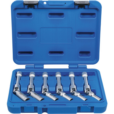 BGS Universal Glühkerzen-Gelenkschlüssel-Satz, Sechskant | Antrieb Innenvierkant 10 mm (3/8"""") | SW 8 - 16 mm | 6-tlg | 2986