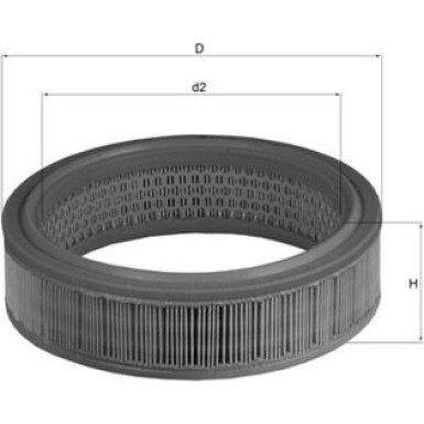 MAHLE Luftfilter | LX 158