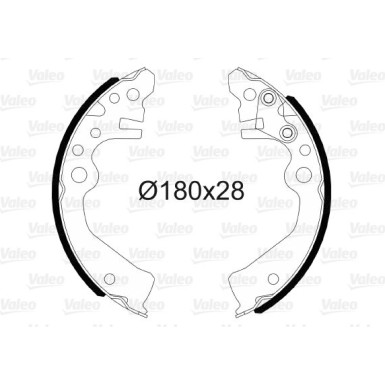 VALEO Bremsbacken 564206