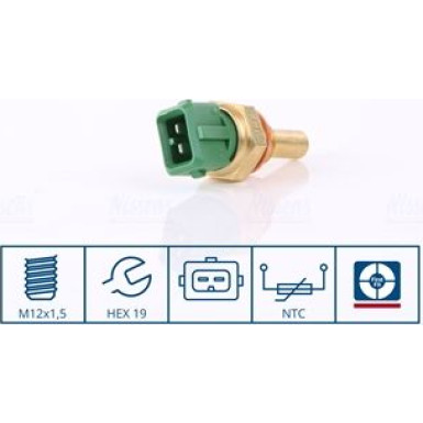 NISSENS Sensor, Kühlmitteltemperatur 207041