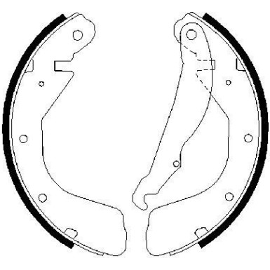 0 986 487 264 Bremsbackensatz