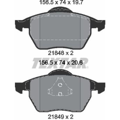 Bremsbelagsatz Vw P. Sharan/Alham | 2184802