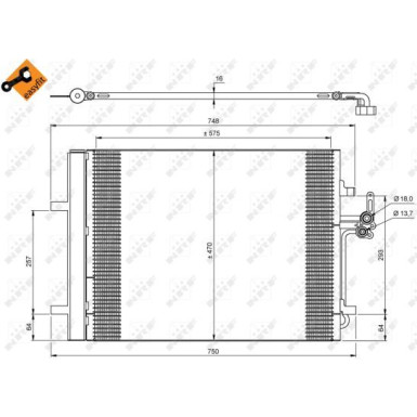 Kondensator, Klimaanlage EASY FIT 35850
