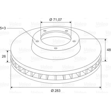 VALEO Bremsscheibe VALEO Bremsscheibe