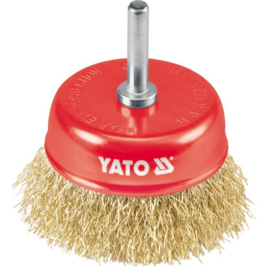 YT-4750 Stahldraht-Topfb÷rste Mit Schaft 75mm YT-4750 Stahldraht-Topfb÷rste Mit Schaft 75mm