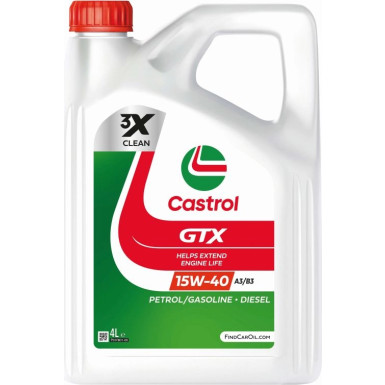 Castrol GTX 15W-40 A3/B3 4 Liter | 15809F