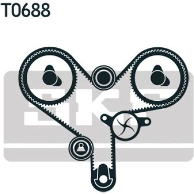 SKF Zahnriemensatz VKMA 95628