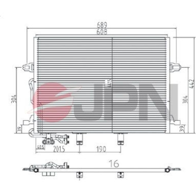 JPN Kondensator, Klimaanlage 60C9102-JPN