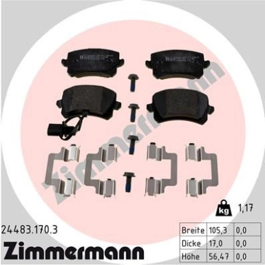 ZIMMERMANN Bremsbeläge