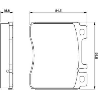 Bremsklötze | MERCEDES S-Klasse | 0 986 460 976