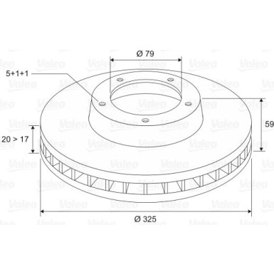 VALEO Bremsscheibe 197156